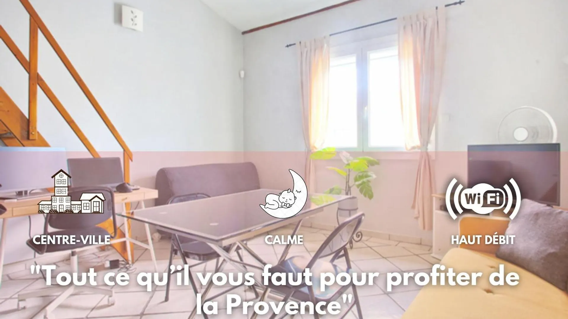 Le Refuge Mistralien - Calme, Wi-Fi, Centre Ville Martigues Apartment
